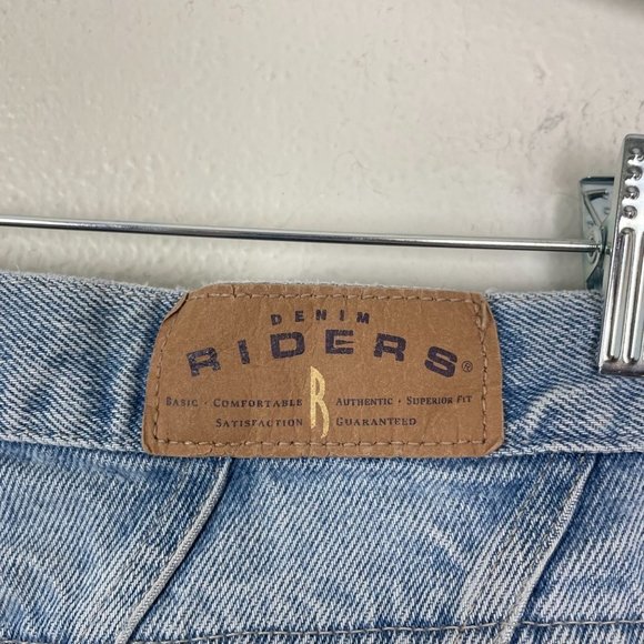 Vintage Riders by Lee Woman's Sz 14‎ Petite Light Wash High Waisted 80s 90s - Picture 9 of 10
